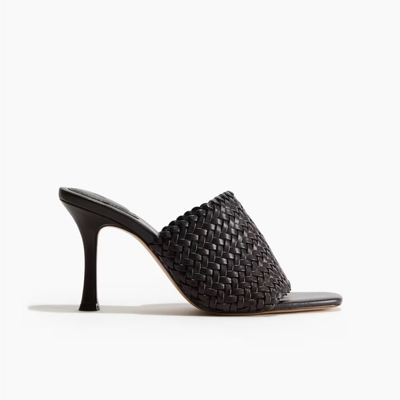 H&M Shoes - H&M Brown Braided High Heel Mule